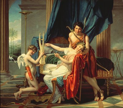 Sappho and Phaon, 1809 by Jacques Louis David